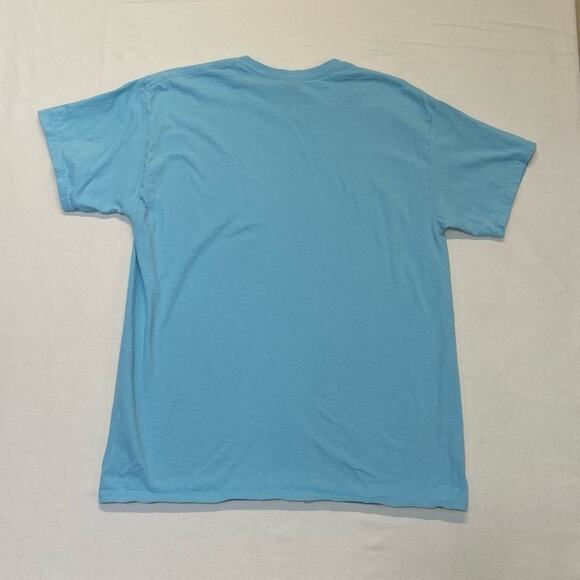 Gildan T-shirt women’s Size Large bright sky short sleeve tee crewneck - Picture 7 of 8